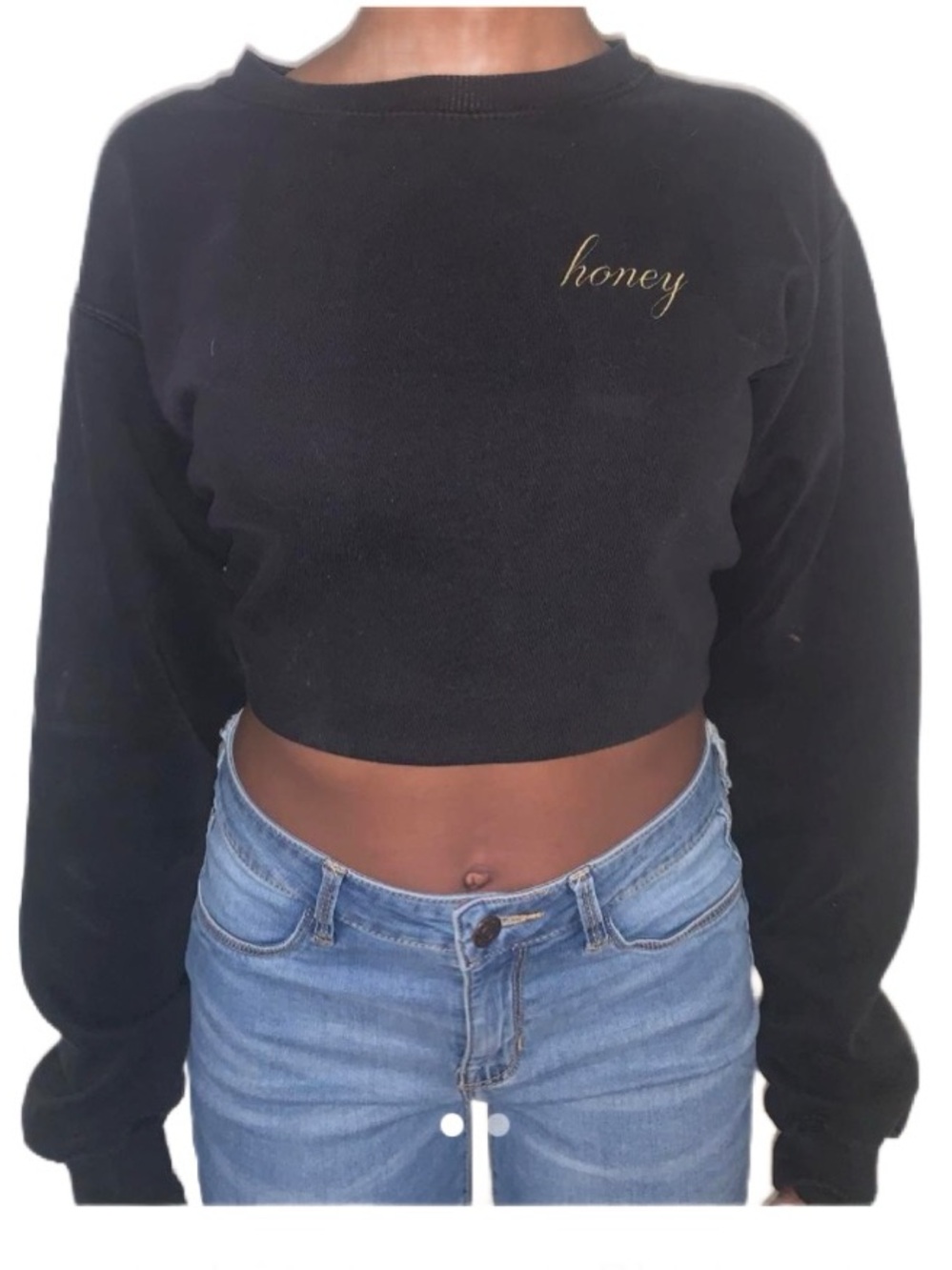 John Galt Oversized Crop Sweatshirt Size S (or M)